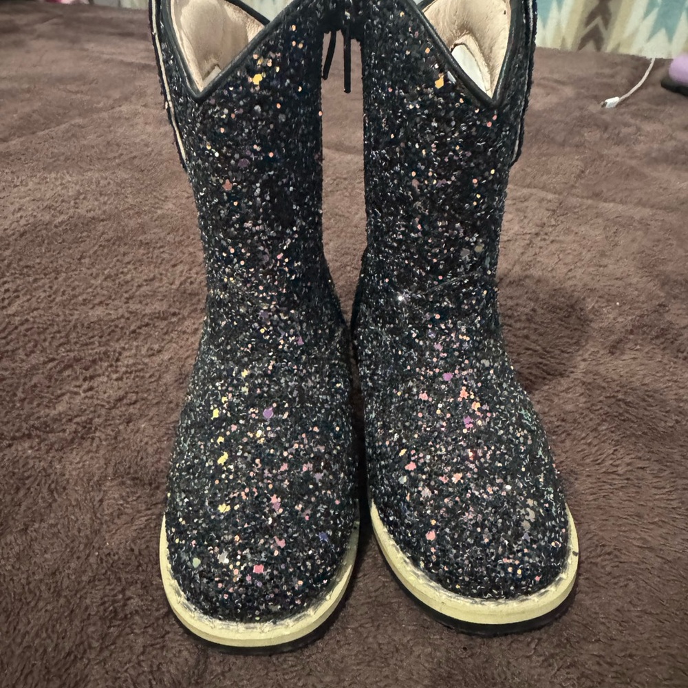 Kids Glitter Boots